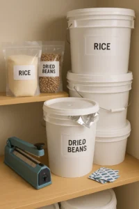 Read more about the article Stockpiling Like a Pro: The No-BS Guide to Food That Lasts