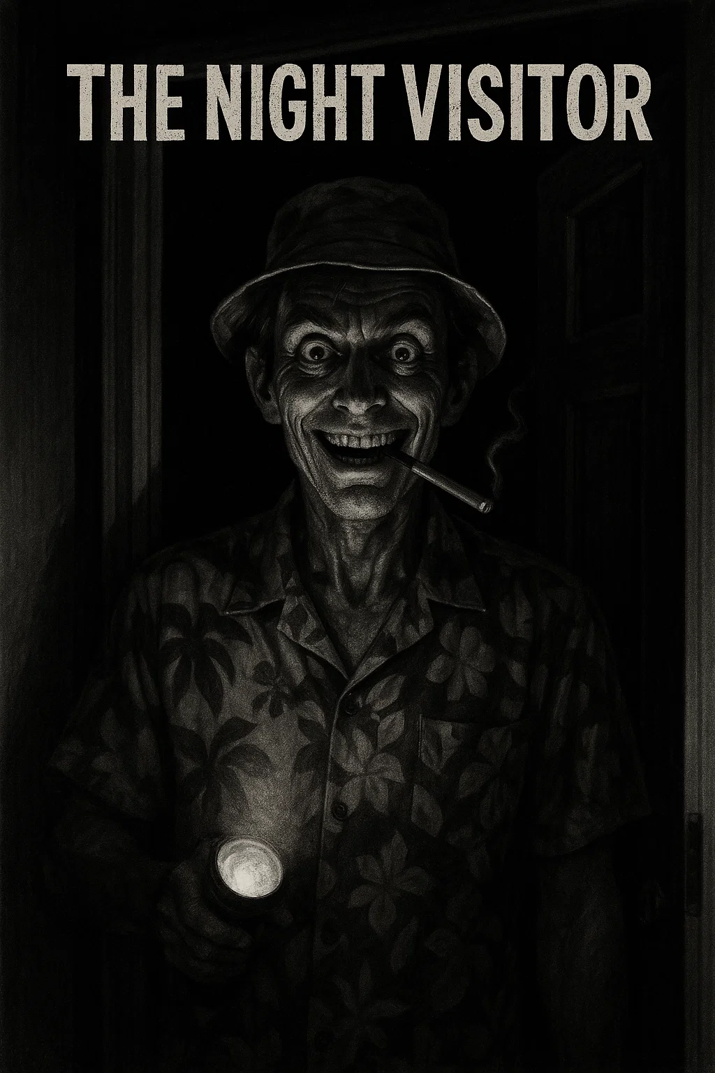 The Night Visitor A wild-eyed neighbor delivers the news of societal collapse with unsettling enthusiasm
