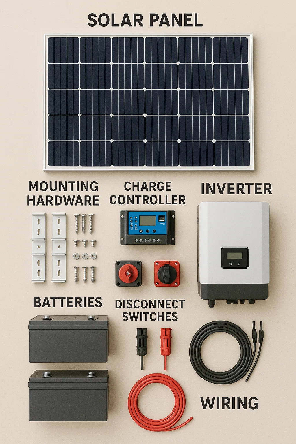 Complete off-grid solar component selection and reviews guide for DIY solar systems 2025