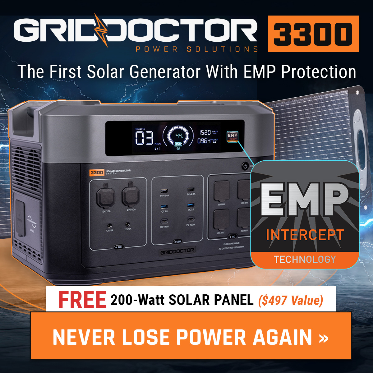 Read more about the article Review of The Grid Doctor 3300 Solar Generator System