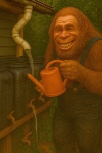 Wattson from OffGridPowerHub teaches Water harvesting from rain water