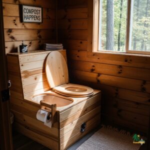 Composting Comfortable indoor setup